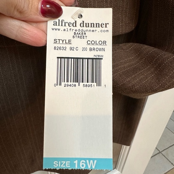 Alfred Dunner Woman Baker Street Career Chic Blazer Jacket Plus Size 16W NWT - Picture 7 of 11
